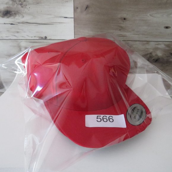Yupoong*‎ Four (4) Classic Snapback "Shady Capz" Baseball Cap/Hat~ ALL RED! - Picture 12 of 12